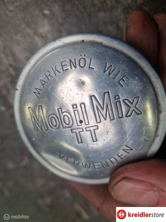 Mobil Mix tankdop aluminium met goed rubber, Enlèvement ou Envoi, Kreidler, Utilisé, Kreidler