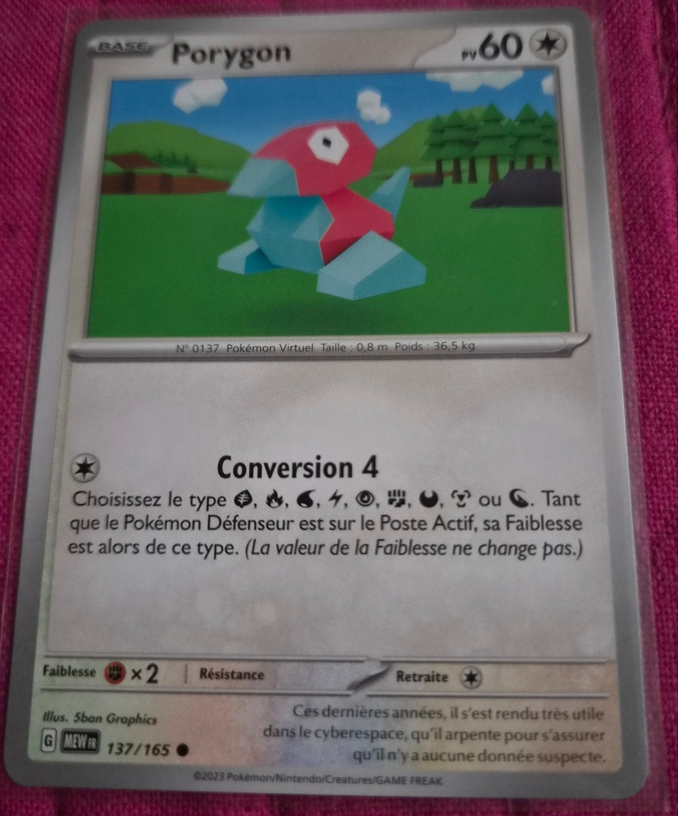 carte pokemon Porygon, Envoi