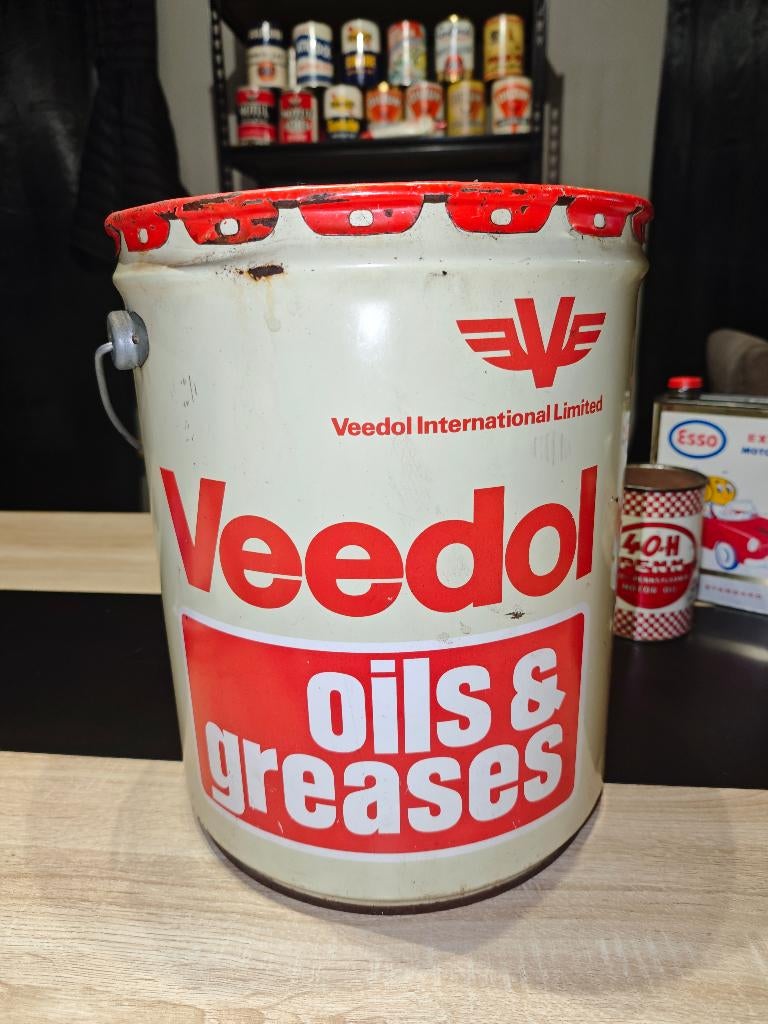 Ancien bidon d' huile olieblikk oil can, Enlèvement ou Envoi, Utilisé, Emballage