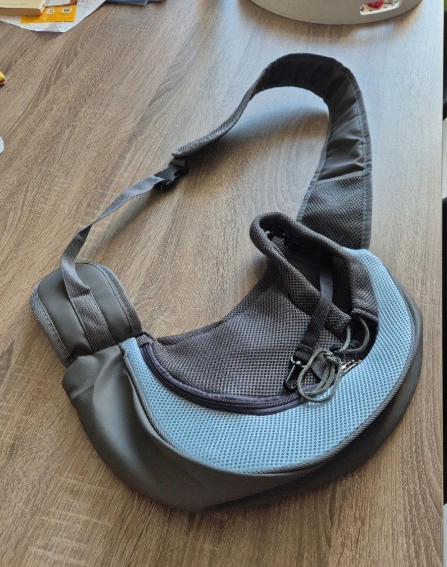 Sac de transport pour chiot ou chaton - gris/bleu ciel, Enlèvement ou Envoi