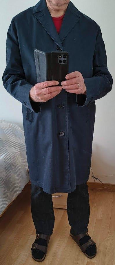 Vintage Bartson's Rainwear — Marineblauw, op maat gemaakt, Bartsons, Blauw, Ophalen of Verzenden, Jas of Mantel
