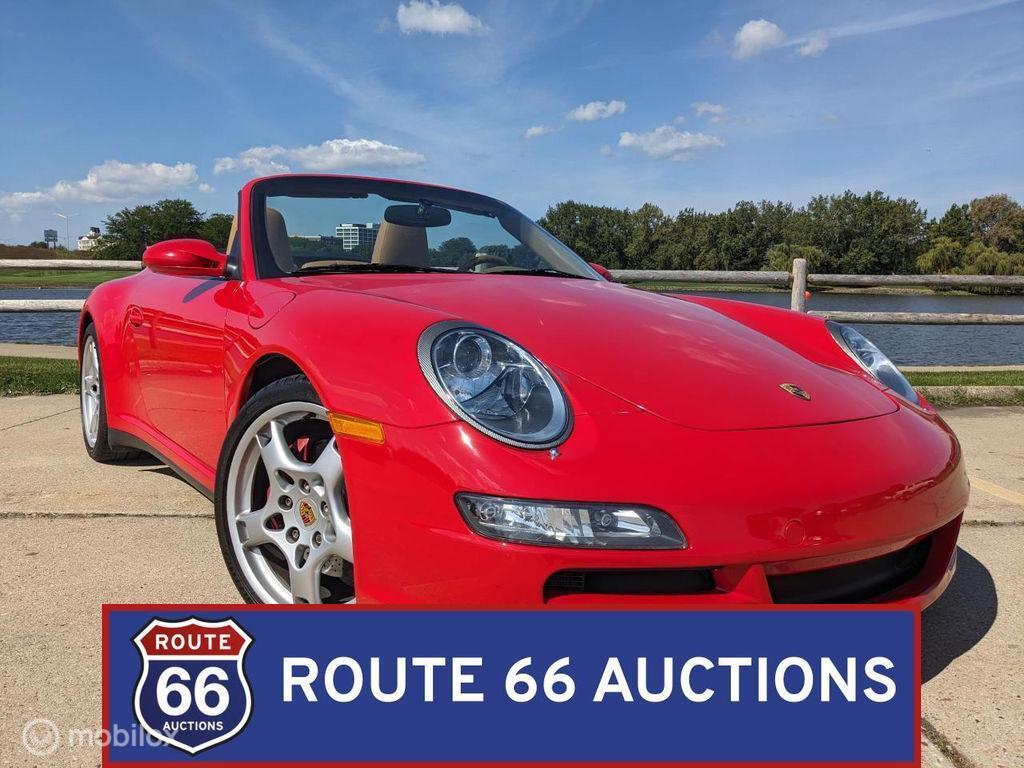 Porsche 911 Carrera S Cabriolet | 2006 | Route 66 Auctions, Auto's, Gebruikt, Zwart, Bedrijf, Handgeschakeld