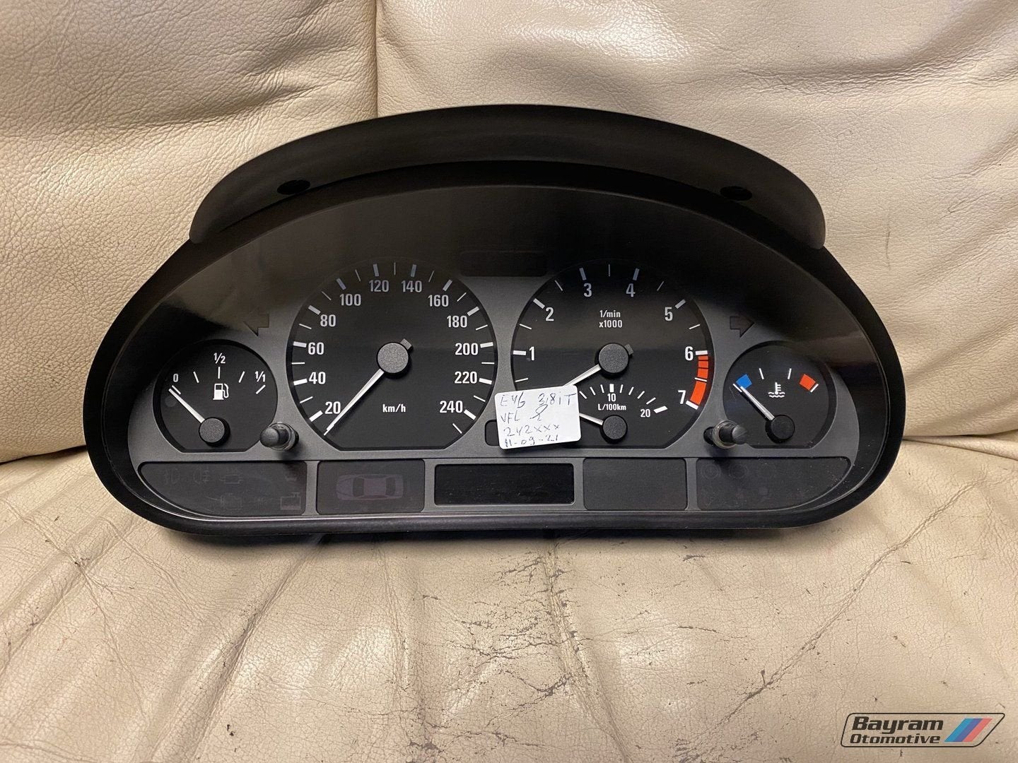 Bmw E46 Tellerbak sedan touring tacho km teller 3-serie, -, Utilisé, -, Enlèvement ou Envoi