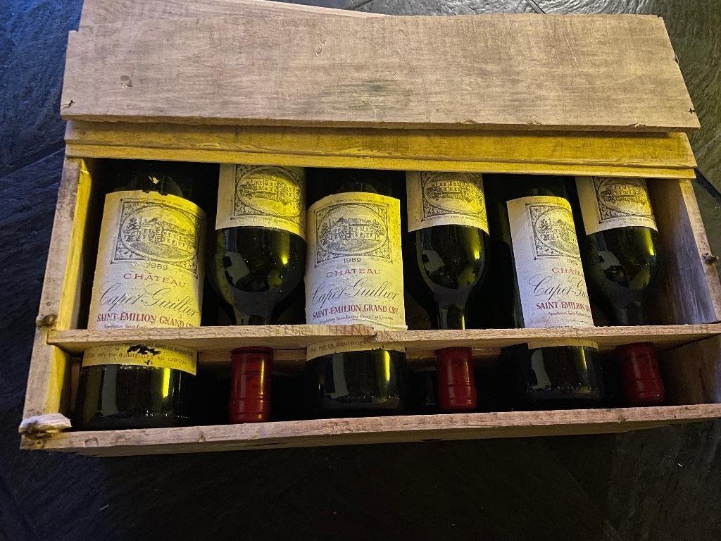 Château Capet-Guillier Saint-Émilion Grand Cru 1989, Ophalen, Frankrijk, Rode wijn