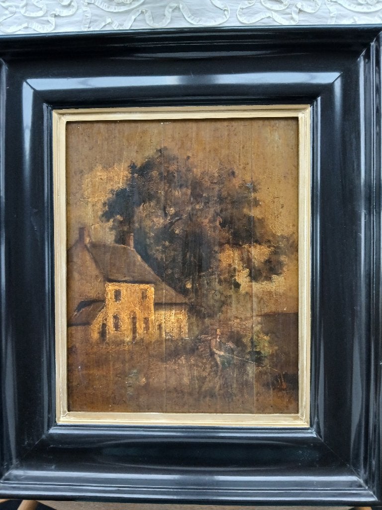 Schilderij, Antiek en Kunst, Ophalen of Verzenden, Paneel