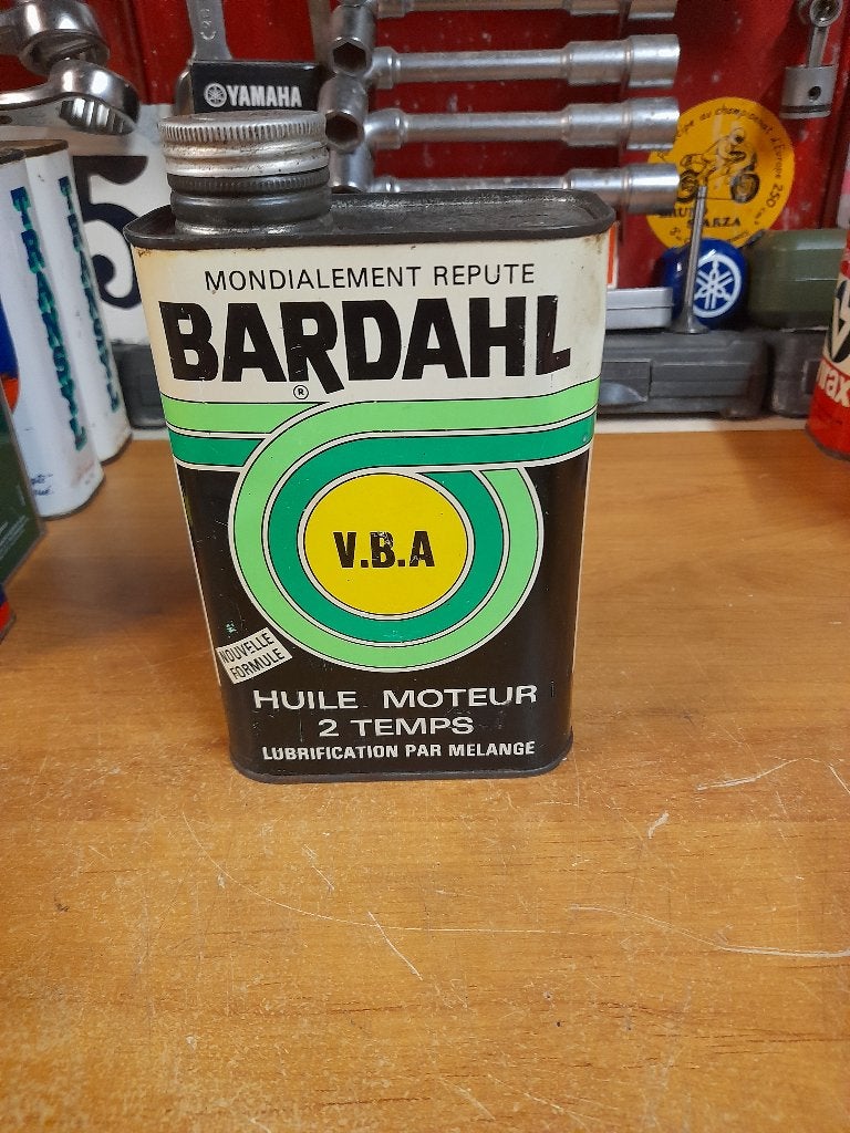 ancien bidon huile vide bardahl vba 2 temps 2t melange, Enlèvement ou Envoi, Utilisé, Autres types