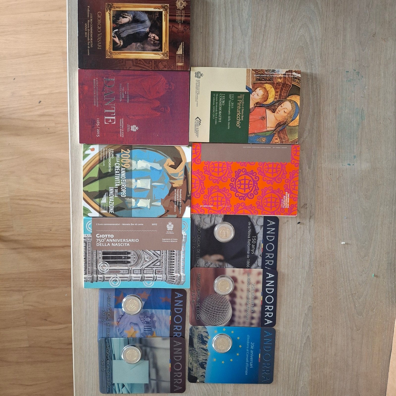 Lot de piece de 2 euro comemorative rare, Boeken, Esoterie en Spiritualiteit, Ophalen