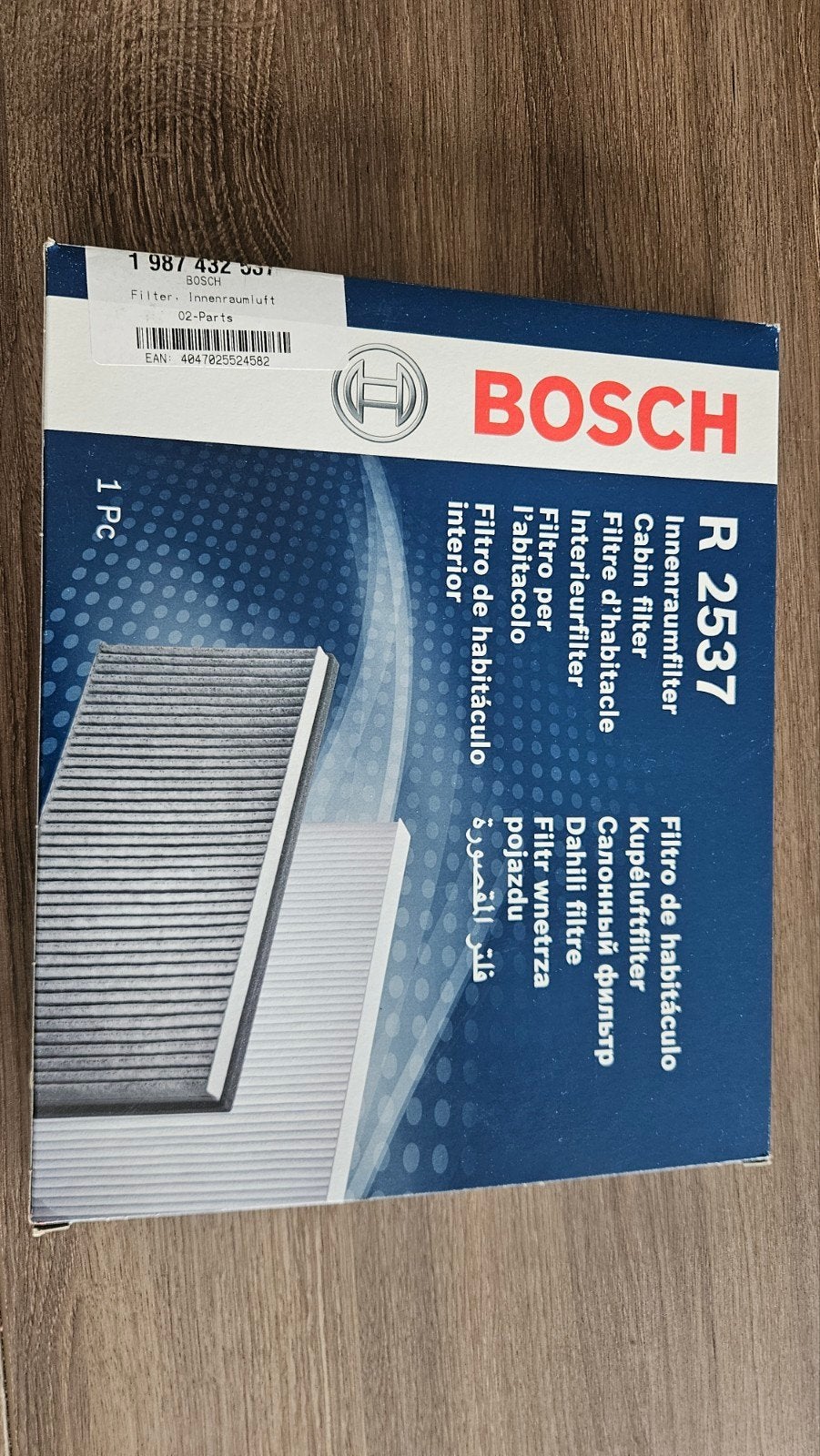Splinterrnieuwe interieurfilter Bosch R 2537, Ophalen of Verzenden, Peugeot