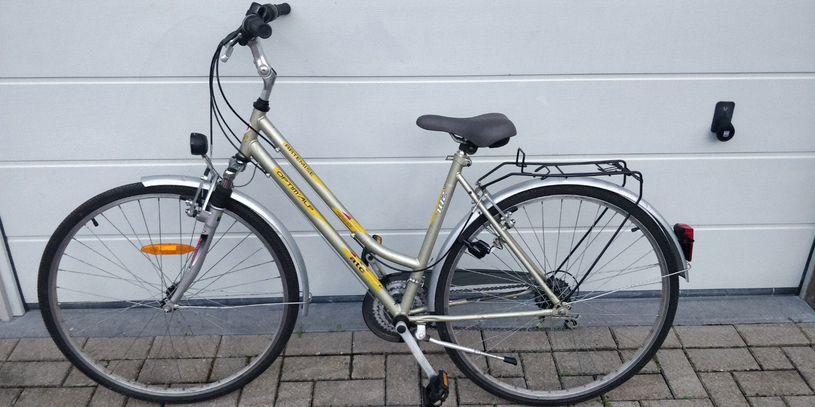 vélo dame ville 52cm roues  28", Ophalen, Versnellingen
