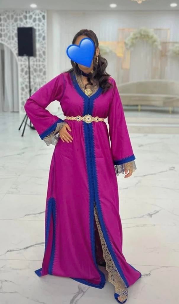 Takchita roze blauw met kant, Kleding | Dames, Ophalen, Blauw