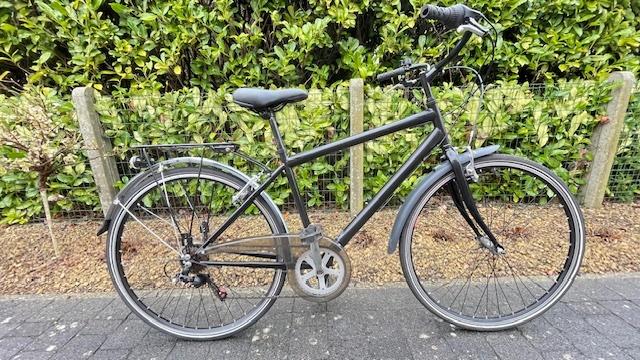 Vélo noir pour homme, Moins de 49 cm, Enlèvement, Comme neuf, Vitesses