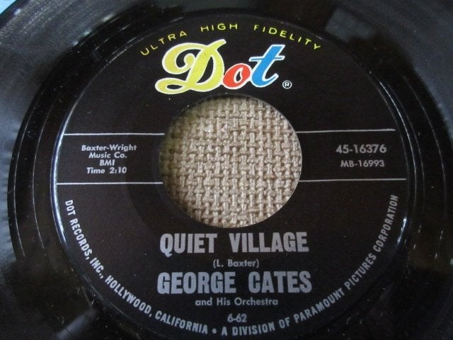 George Cates - The Third Man Theme / Quiet Village, Pressage original, 7 inch, Utilisé, R&B et Soul