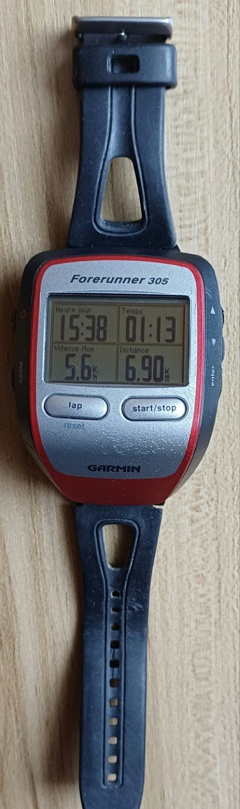 Garmin forerunner 305 - montre cardio, Enlèvement, Utilisé, Garmin, Avec ceinture thoracique
