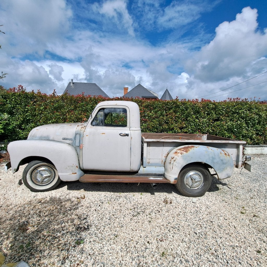 Old-timer Camionnette CHEVROLET PK 3100 de 1950 - A vendre, Autos, Chevrolet, Achat, Beige, 3 places, Autre carrosserie