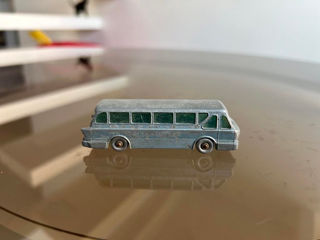 Matchbox Lesney Leyland Royal Tiger Coach nr 40-B 1962 grey, Ophalen of Verzenden
