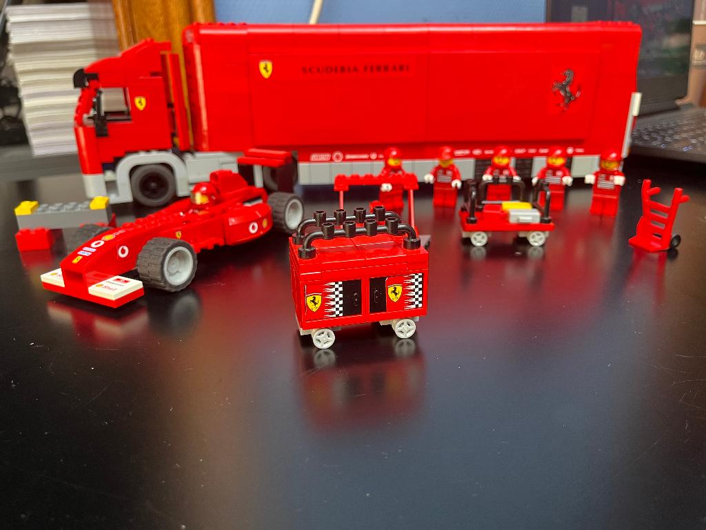 Camion de l'équipe Lego Ferrari F1, Lego, Utilisé, Autres types, Enlèvement ou Envoi