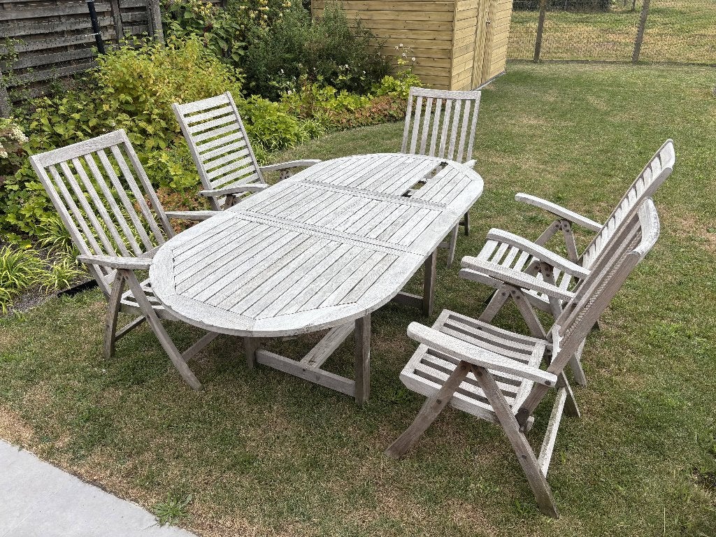 Tuinset, Jardin & Terrasse, Chaises de jardin, Enlèvement, Utilisé, Bois