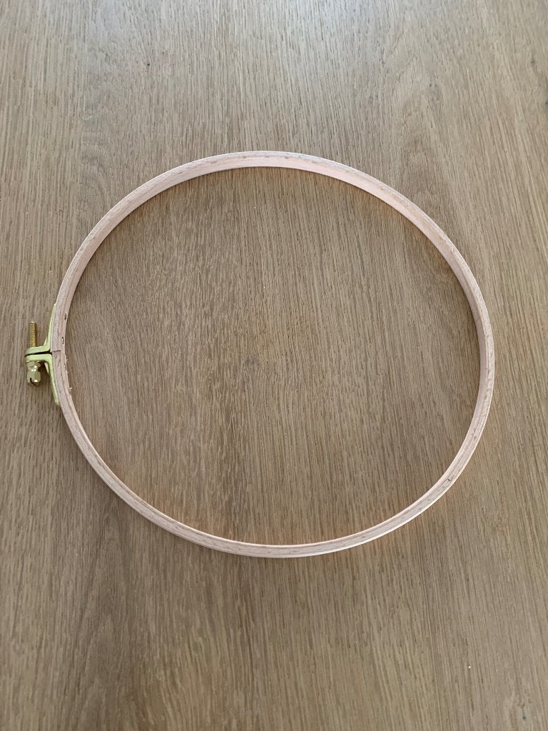 Borduurring diameter ca.22 cm, Hobby en Vrije tijd, Ophalen of Verzenden, Zo goed als nieuw