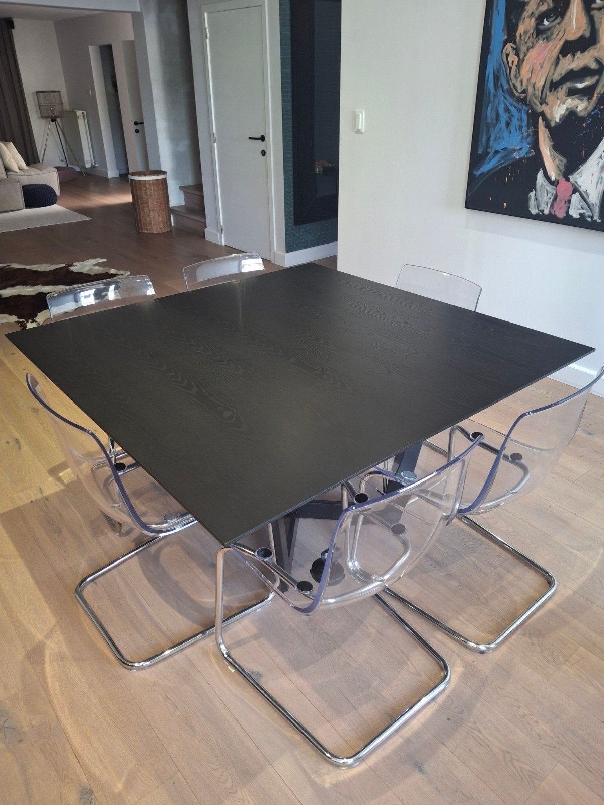 Mooie kwalitatieve eiken zwarte tafel, Ophalen