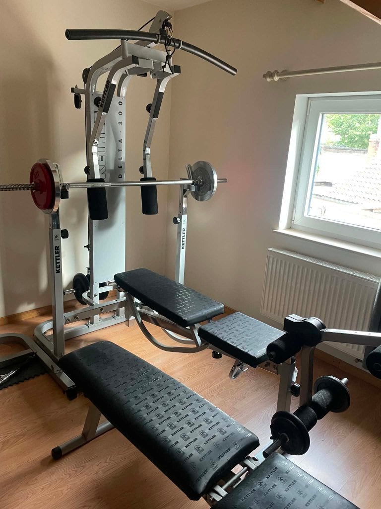 Krachttraining, Sport en Fitness, Fitnessmaterialen, Ophalen, Gebruikt, Armen, Fitnessbank