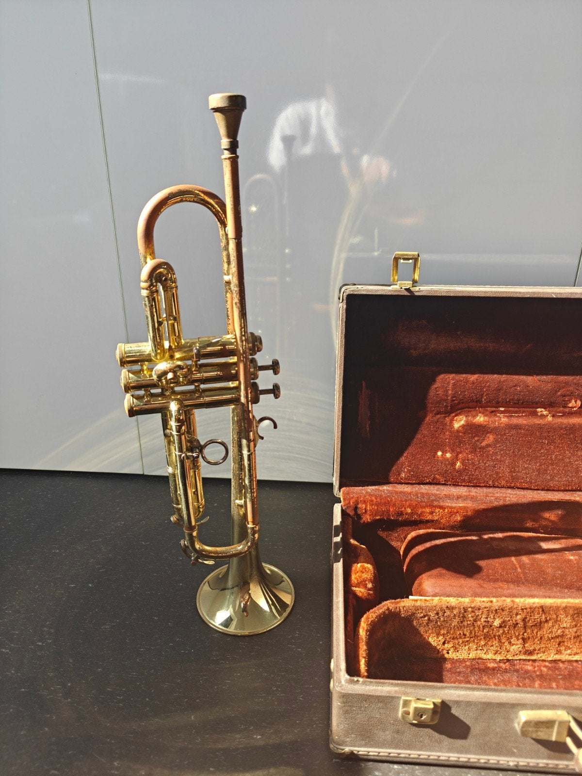 F.E. Olds & Son "Mendez" trompet, Muziek en Instrumenten, Blaasinstrumenten | Trompetten, Ophalen of Verzenden, Gebruikt