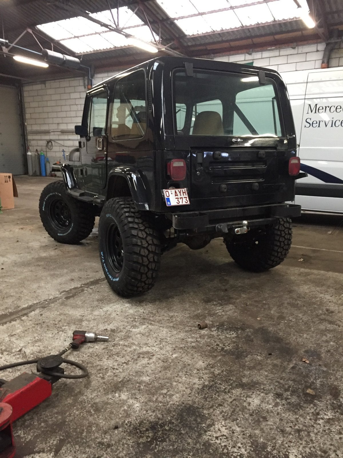 Wrangler YJ 1988, Automaat, Stof, Zwart, Bruin