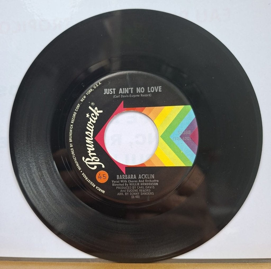 Barbara Acklin – Just Ain’t No Love, Pressage original, 7 inch, Utilisé, Autres types