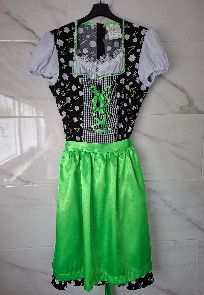 Dames Dirndl jurk met schortje, Kleding | Dames, Maat 38/40 (M), Ophalen of Verzenden, Zo goed als nieuw, Kleding
