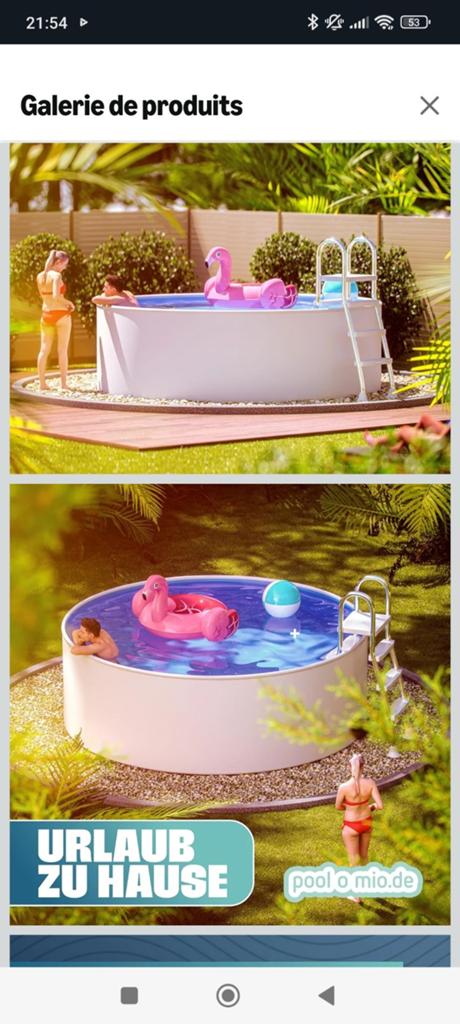 Piscine acier, Jardin & Terrasse, Piscines, Enlèvement
