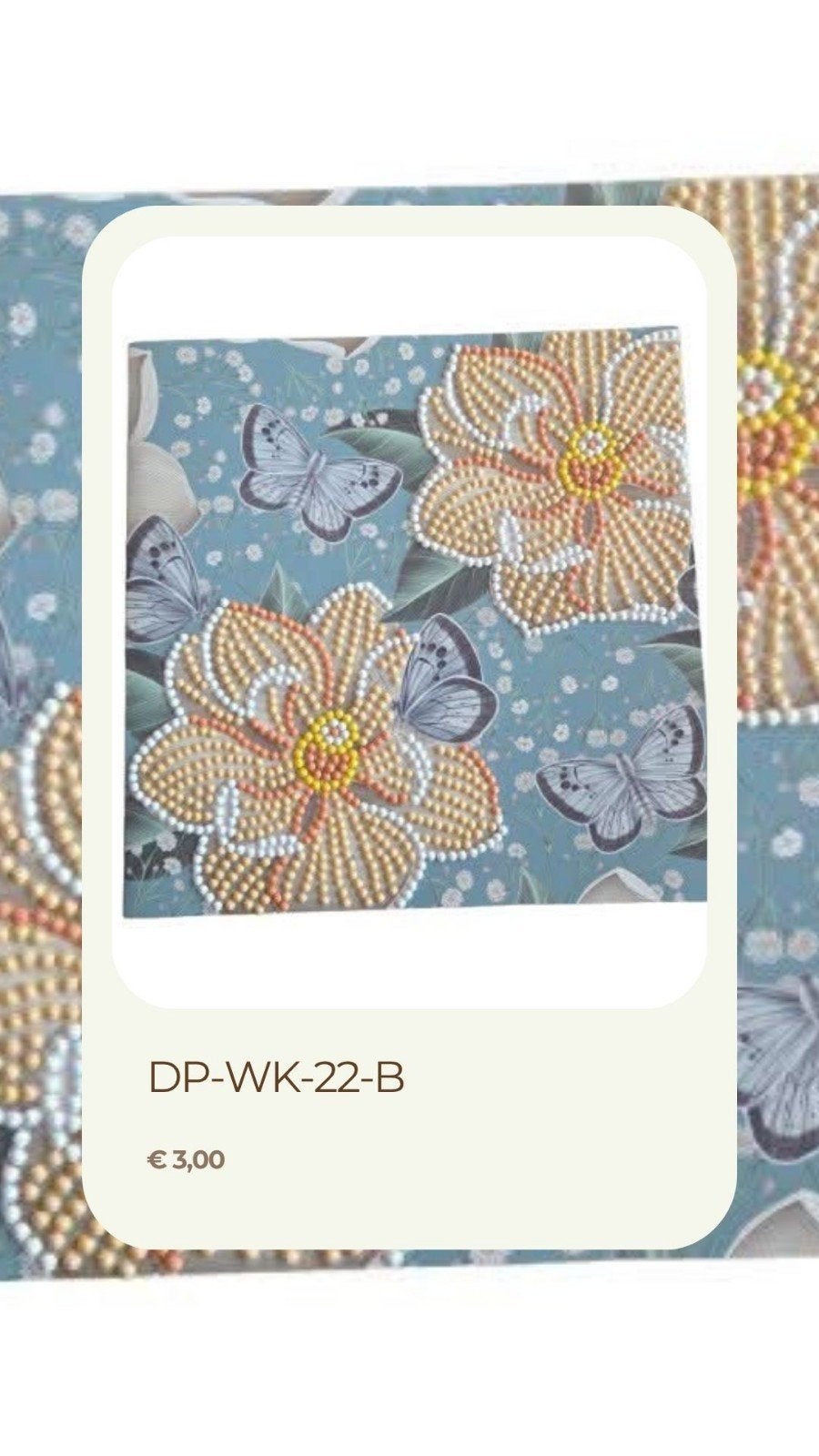 Wenskaart - Bloemen, Hobby en Vrije tijd, Kaarten | Zelfgemaakt, Ophalen of Verzenden, Nieuw
