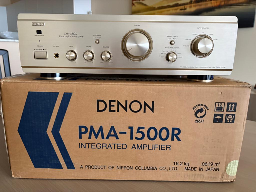 DENON PMA 1500 R CHAMPAGNE GOLD KLEUR, Audio, Tv en Foto, Professionele apparaten, Ophalen of Verzenden, Zo goed als nieuw