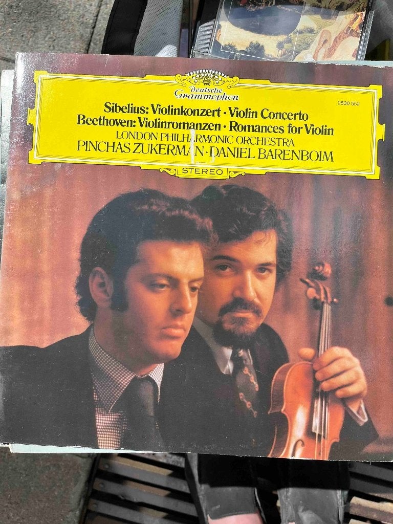 Sibelius/Beethoven — Zukerman, Barenboim, London Philharm., Enlèvement ou Envoi, Comme neuf, Beethoven