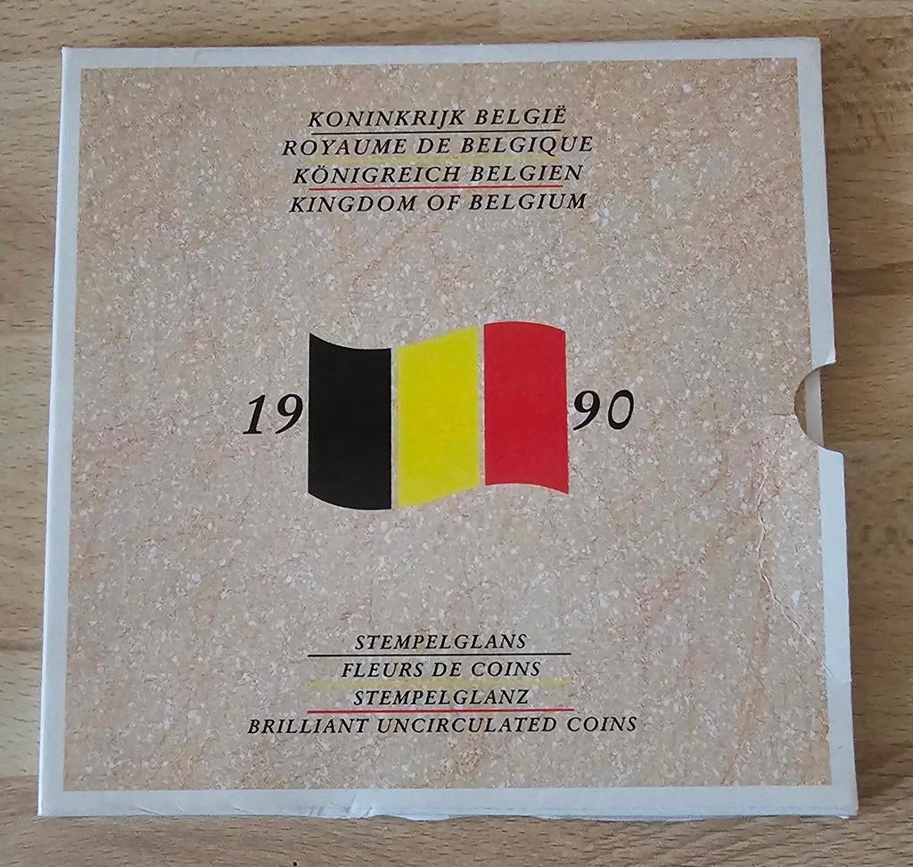 Ensemble de pièces belges de 1990 pour le 175e anniversaire, Timbres & Monnaies, Enlèvement ou Envoi
