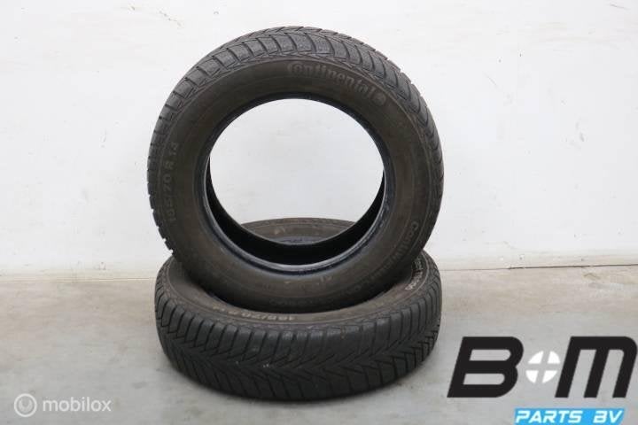 2 x 1657014 81T Conti WinterContact TS800 4.5mm 165 70 14, Autos : Pièces & Accessoires, Pneu(s), Utilisé
