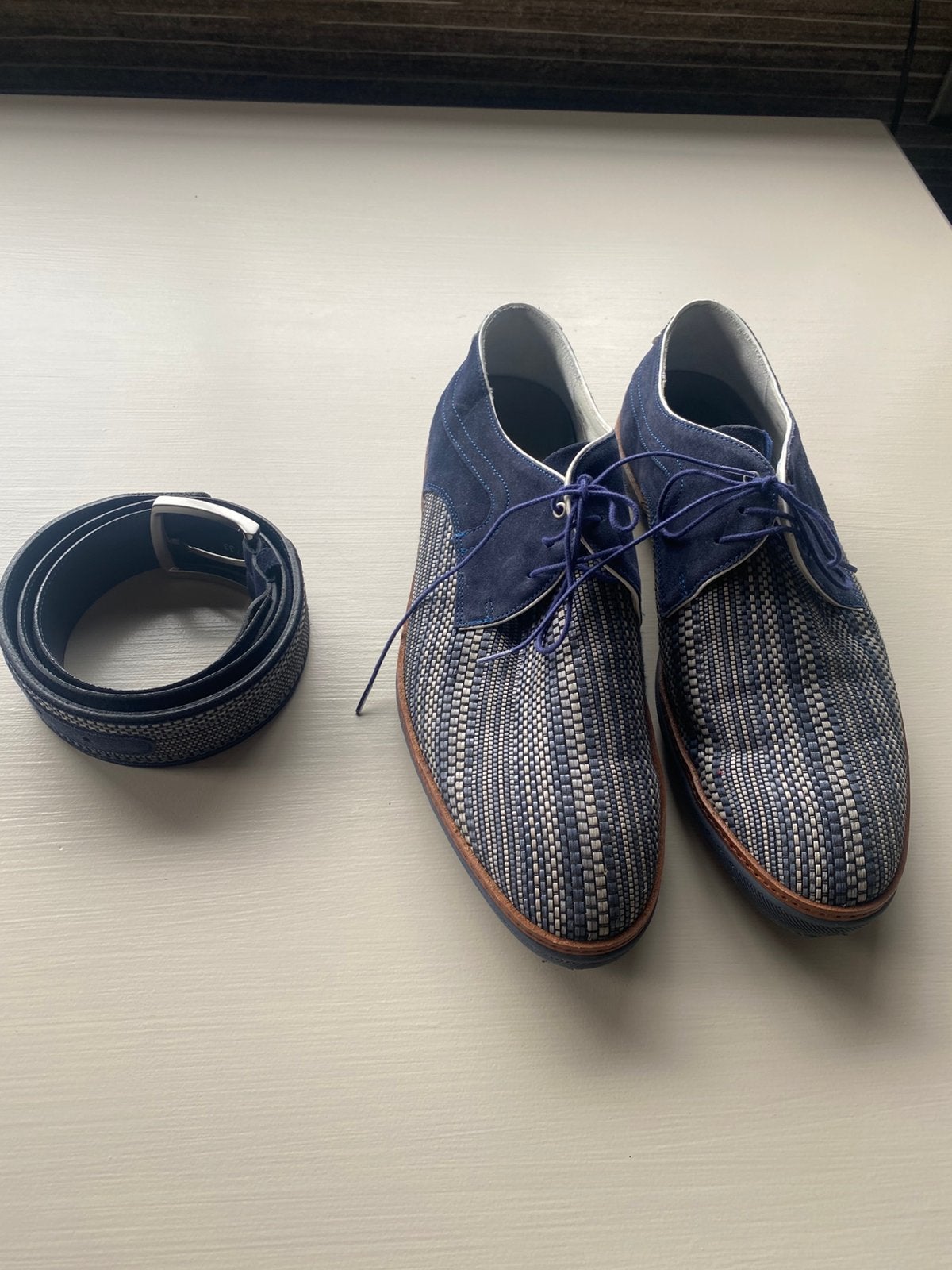 Floris van bommel schoenen met bijpassende riem, Ophalen of Verzenden, Zo goed als nieuw