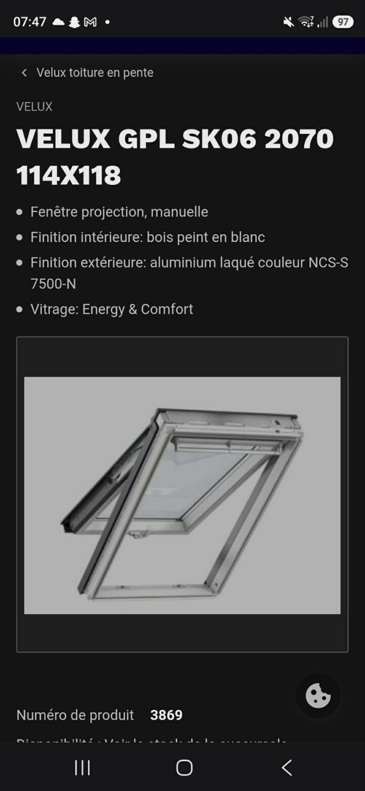 Velux Jamais déballer, Bricolage & Construction, Enlèvement, Neuf
