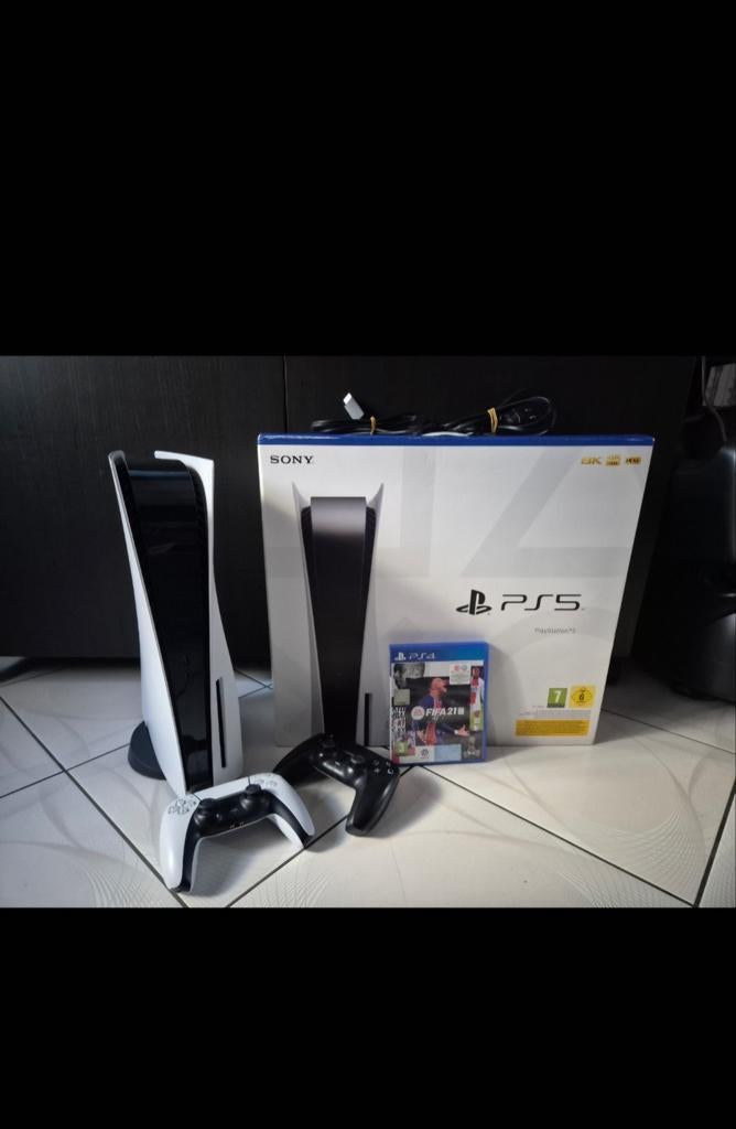 Sony Playstation 5 + 2 Joysticks, Games en Spelcomputers, Spelcomputers | Sony PlayStation 5, Ophalen, Playstation 5