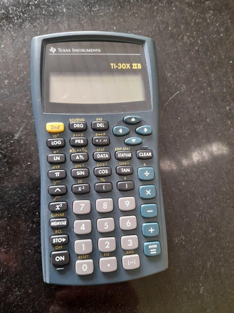 Rekenmachine TI-30 II B, Ophalen, Gebruikt