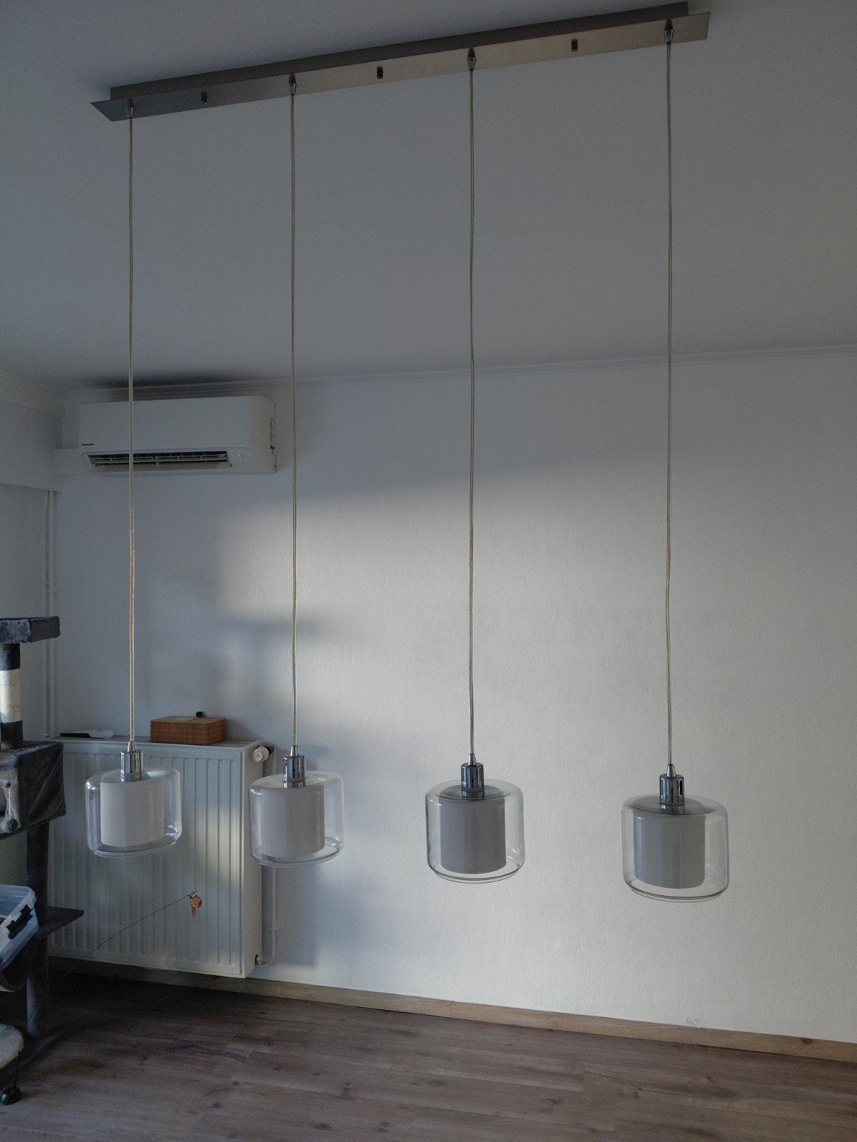GRATIS af te halen vintage luster met vier lichtpunten, Ophalen