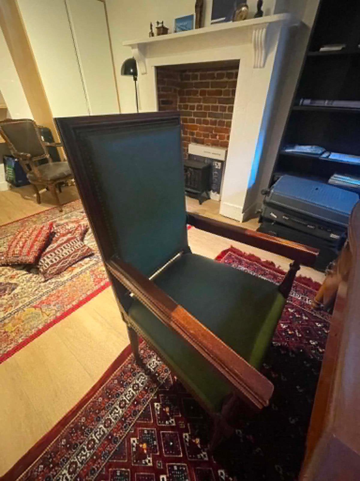 Chaise de bureau ancienne, Antique, Enlèvement, Utilisé