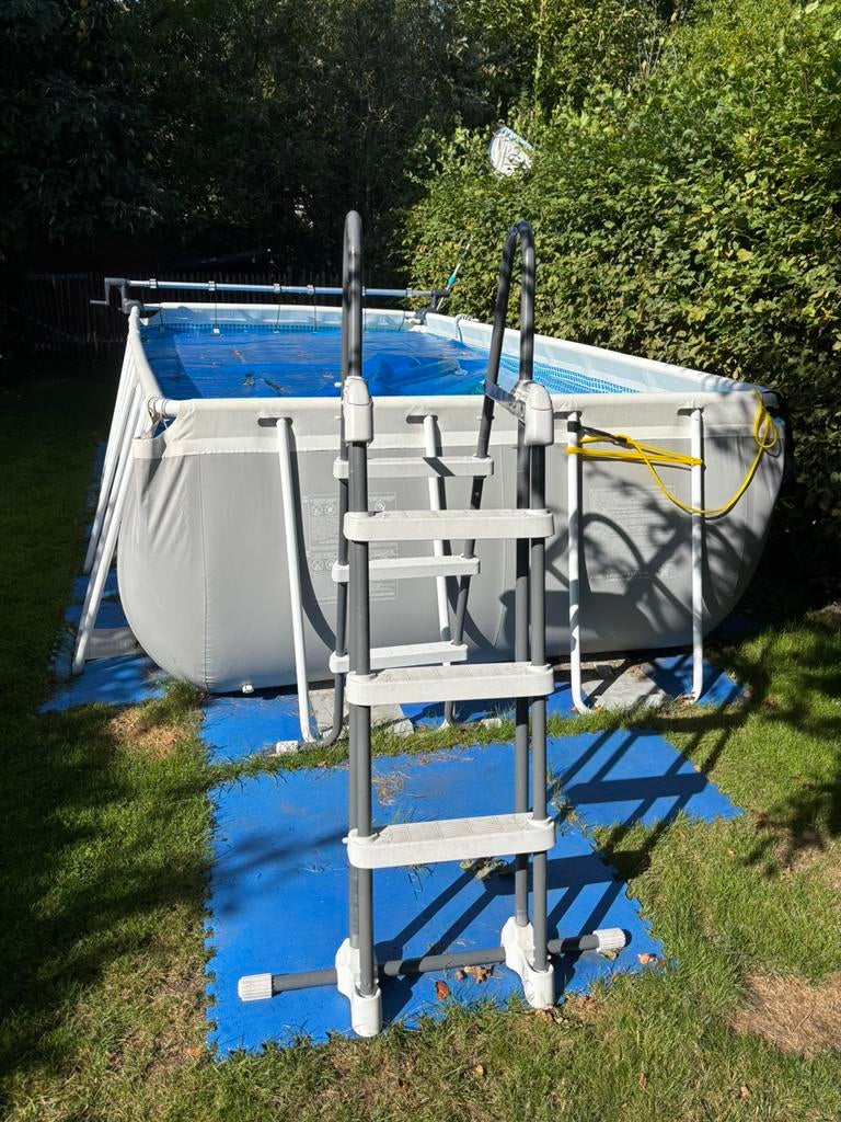 Intex zwembad 488 x 244 met zandfilter/pomp, Tuin en Terras, Ophalen, Gebruikt, 200 tot 300 cm, 80 tot 120 cm