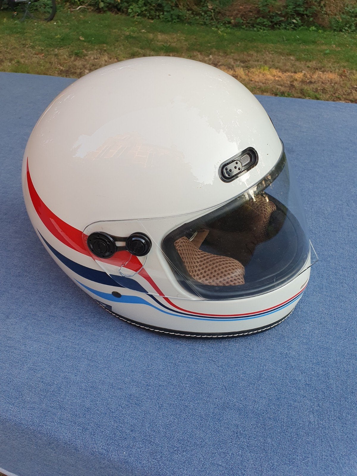 casque de moto Look rétro., Enlèvement, Utilisé, Lazer