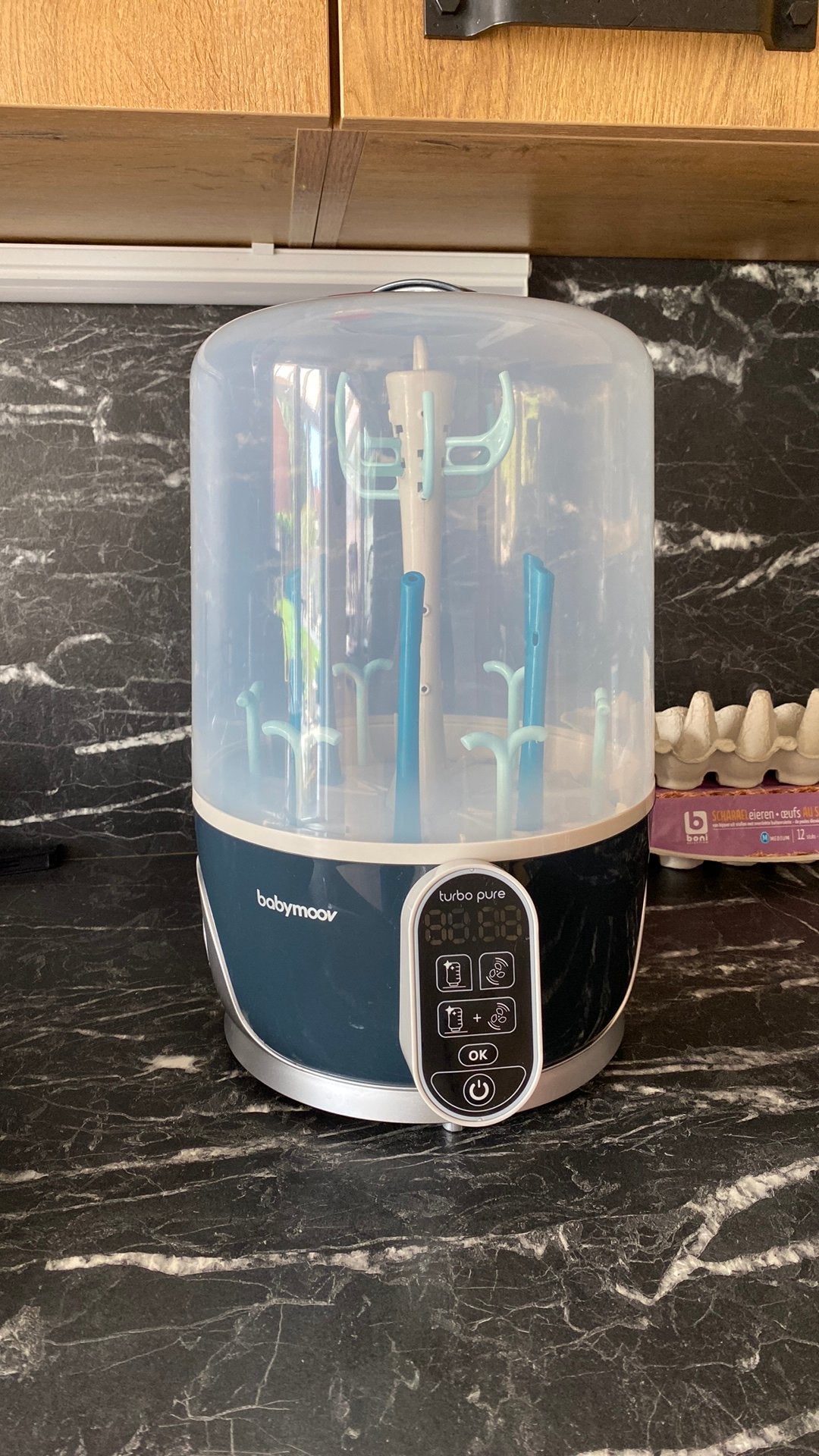 Elektrische sterilisator en flesdroger BABYMOOV Turbo Pure, Ophalen, Zo goed als nieuw, Sterilisator, Babymoov