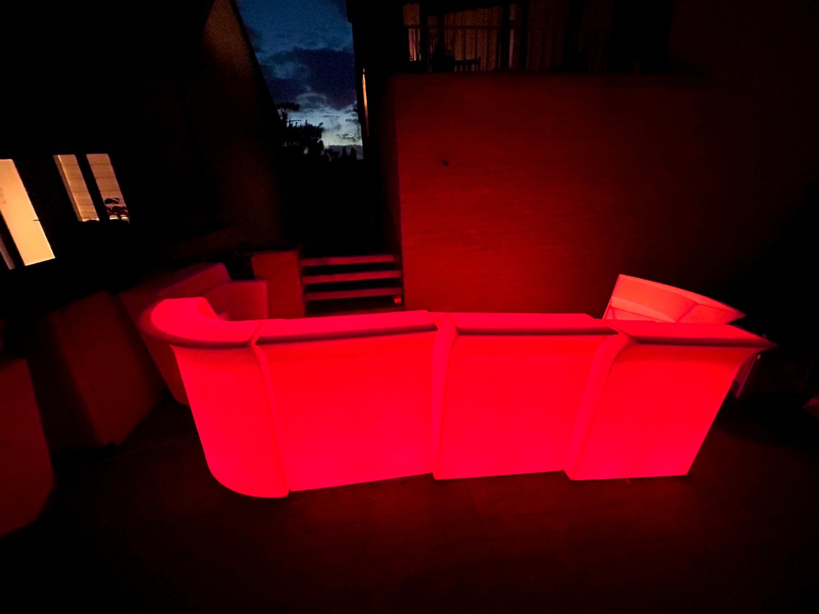 Comptoir de bar PVC LED, Enlèvement, Comme neuf