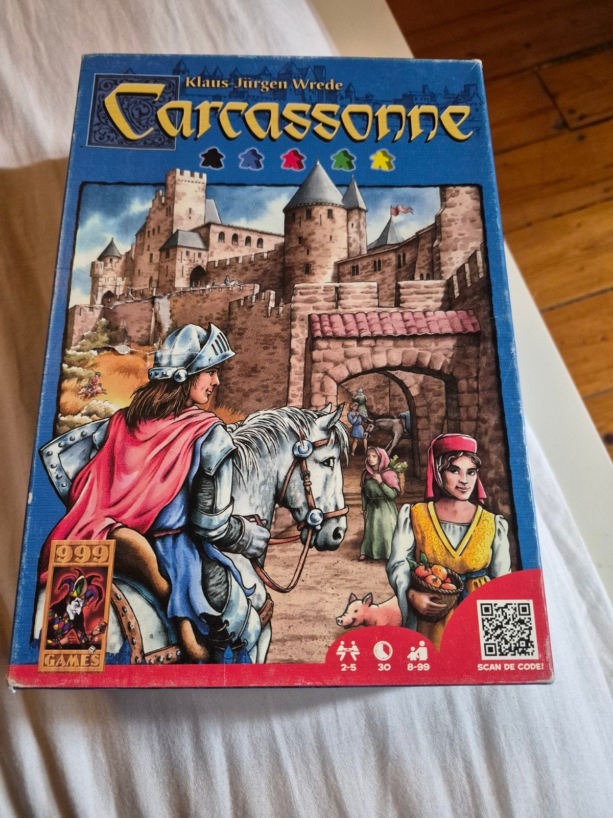 Carcasonne, oude versie maar compleet, Ophalen