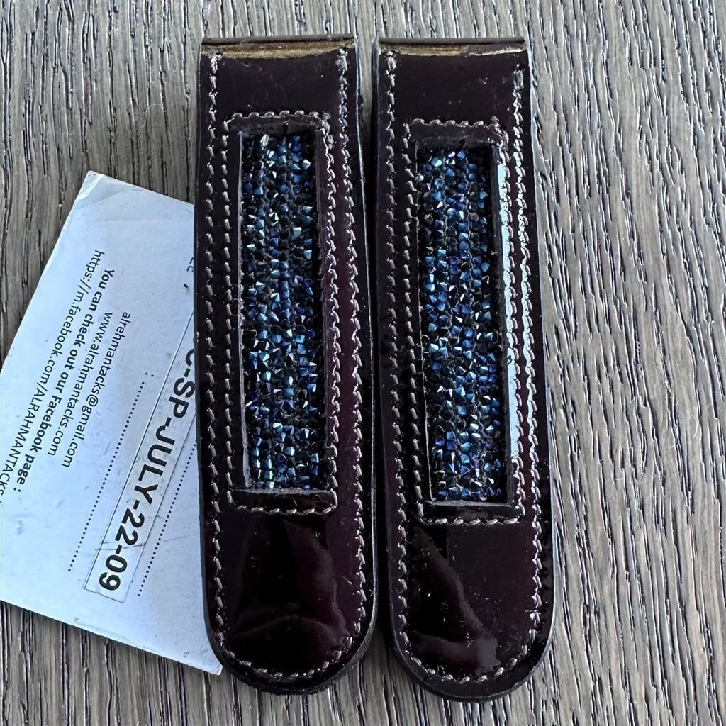 Laarzenclip Blauw Bruin *~*NIEUW*~*, Animaux & Accessoires, Vêtements d'équitation, Neuf, Enlèvement ou Envoi, Bleu, BR