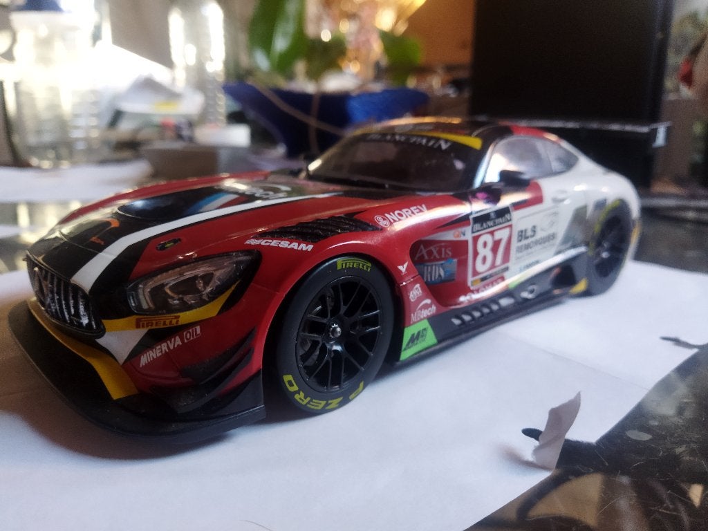 Mercedes AMG GT3 1/18, Hobby en Vrije tijd, Ophalen of Verzenden, Zo goed als nieuw, Auto, Norev