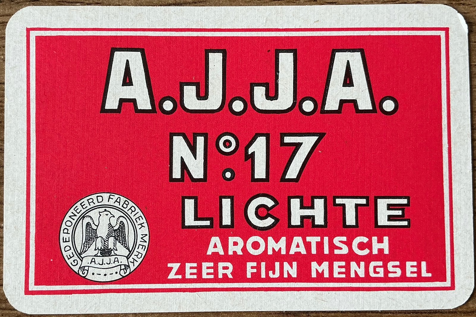 Splk A.J.J.A. TABAK, Ophalen of Verzenden, Zo goed als nieuw, Speelkaart(en)