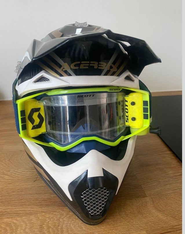 Helm acerbis en bril, Motoren, Ophalen, S