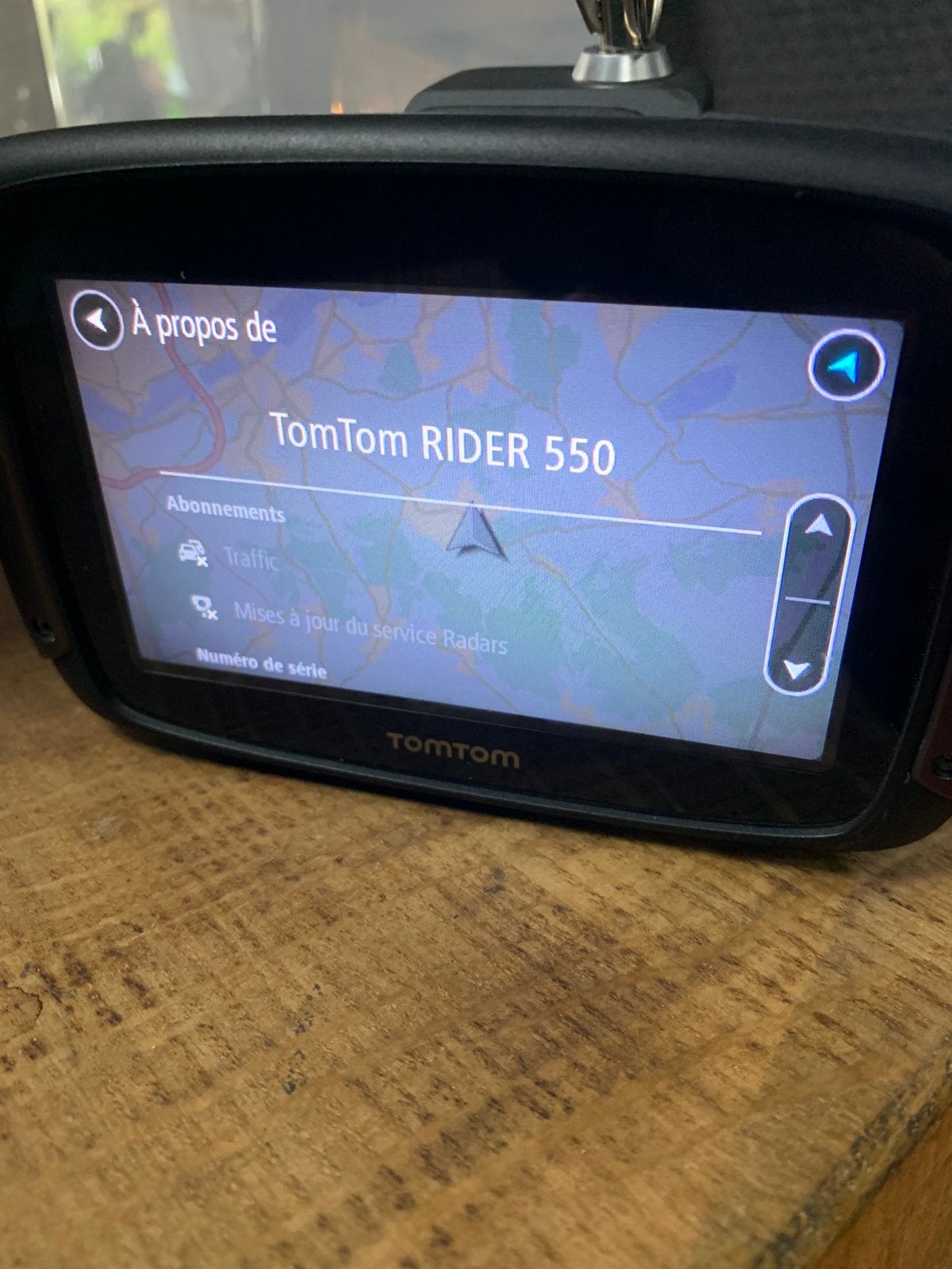 Tom tom rider 550, Enlèvement, Utilisé